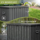 200 Gallon Outdoor Storage Deck Box Waterproof by HouseOfZazla