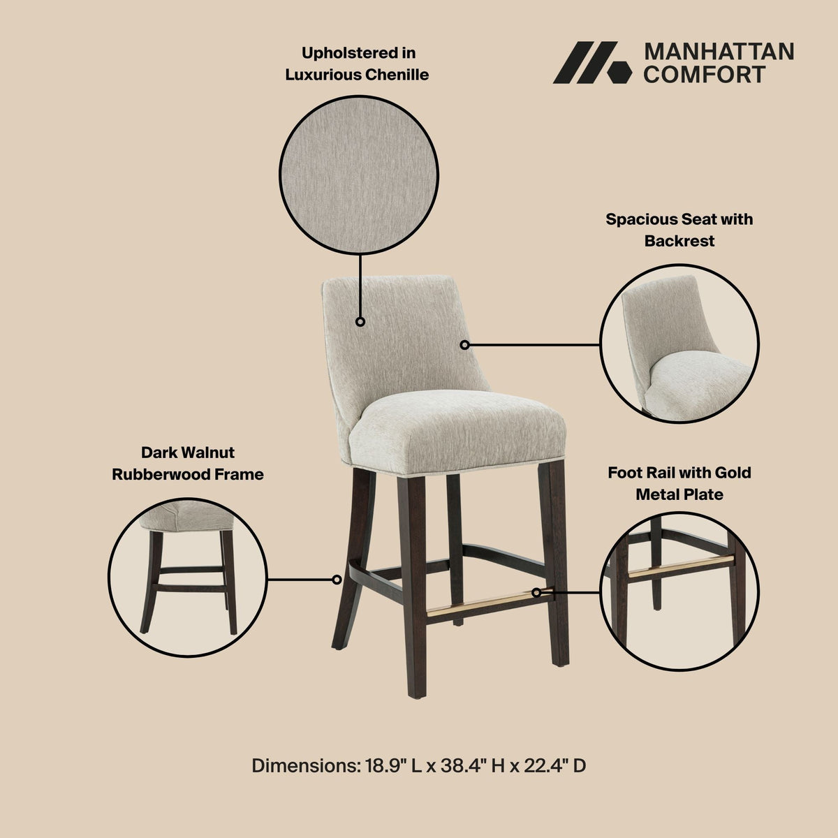 Beever - Counter Stool, photo 8 of 18