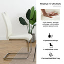 Modern Dining Chairs With Padded Seat And Metal Legs by HouseOfZazla