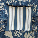7 Piece Cotton Sateen Comforter Set Blue Cal King