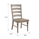 Ladderback Dining Chairs, (Set of 2) - Taupe by HouseOfZazla
