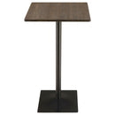 Staccato - 3 Piece Square Bar Table Set - Dark Brown by HouseOfZazla