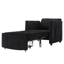 Upholstered Convertible Sleeper Sofa With 5 Position Backrest, Side Pockets, Storage by HouseOfZazla