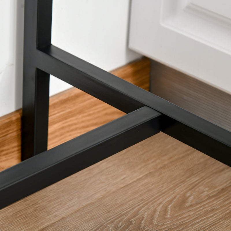 3 Piece Bar Table and Chairs, Industrial Dining Table Set for 2, Counter Height Kitchen Table with Bar stools, Breakfast Table Set for 2 for Small Space, Natural