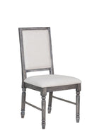 Leventis - Weathered Side Chair - Cream / Gray by HouseOfZazla