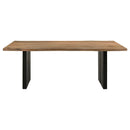 Bradshaw 80-inch Live Edge Wood Dining Table Natural Acacia