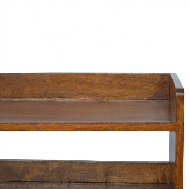 Walker Edison | Chestnut Nordic Storage Bench