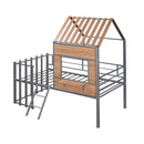 Loft Bed With Roof, Window, Guardrail, Ladder by Unique Piece Furniture
