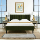 Aspen - Vertical Tufted Modern Headboard Platform Bed Set by Unique Piece Furniture