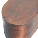 Solid Wood Light Rounded Lid-up Blanket Box