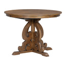 5-Piece Retro Functional Dining Set, 1 Extendable Table with a 16-inch Leaf and 4 Upholstered Chairs for Dining Room and Kitchen (Walnut)