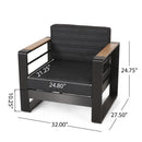 Giovanna Club Chair Set With Aluminum Frame by HouseOfZazla