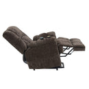 Pacay - Power Recliner With Lift, Heating & Massage - Brown Chenille by Unique Piece Furniture