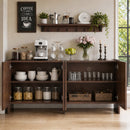 Mid-Century Modern 4-Door Credenza Sideboard