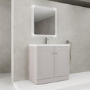 Contemporary Freestanding Bathroom Vanity With Resin Sink & Soft-Close Cabinet Doors by Unique Piece Furniture