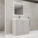 Contemporary Freestanding Bathroom Vanity With Resin Sink & Soft-Close Cabinet Doors by Unique Piece Furniture