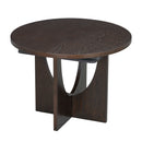 Topmax - 5 Piece Modern Extendable Round Dining Table Set With Removable Leaf For Small Places by HouseOfZazla