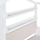 House Bed With Sofa, Kids Platform Bed With 2 Drawers And Storage Shelf by Unique Piece Furniture