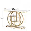 Console Table With 4 Tier Design For Living Hallway