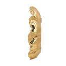 Rose Hanging Resin Wall Accents (Set of 2) - Gold by HouseOfZazla