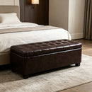 Elegant Tufted Storage Ottoman Bench by HouseOfZazla