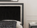 Zuraleus - Upholstered Panel Platform Bed With Roll Slats