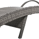 K&K 80" Outdoor Wicker Chaise Lounge Chairs Set of 2