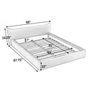 Modern Upholstered Bed Frame With Curved Headboard by HouseOfZazla