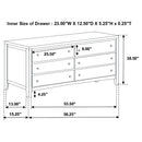 Wedgewood - 6 Drawers Dresser - Cappuccino by HouseOfZazla