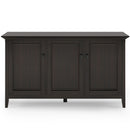 Amherst - Wide 3 Door Storage Cabinet - Hickory Brown