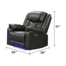 Challenger LED Power Recliner Set