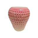 Strawberry Fruit Stool, 13.4" Oversized Resin Stool and Side Table by HouseOfZazla