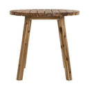 Round Dining Table, Solid Wood - Natural Wood / Brown by Unique Piece Furniture