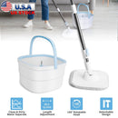 Spin Mop with Wringer Bucket Set for Easy Cleaning by LJGDeals