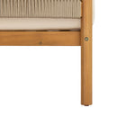Outdoor Club Chair with Acacia Wood Frame in Teak Look by HouseOfZazla
