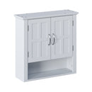 Multi Functional Wall Mounted Cabinet With Adjustable Shelves For Bathroom