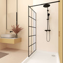 Framed Glass Shower Screen - Matte Black by HouseOfZazla