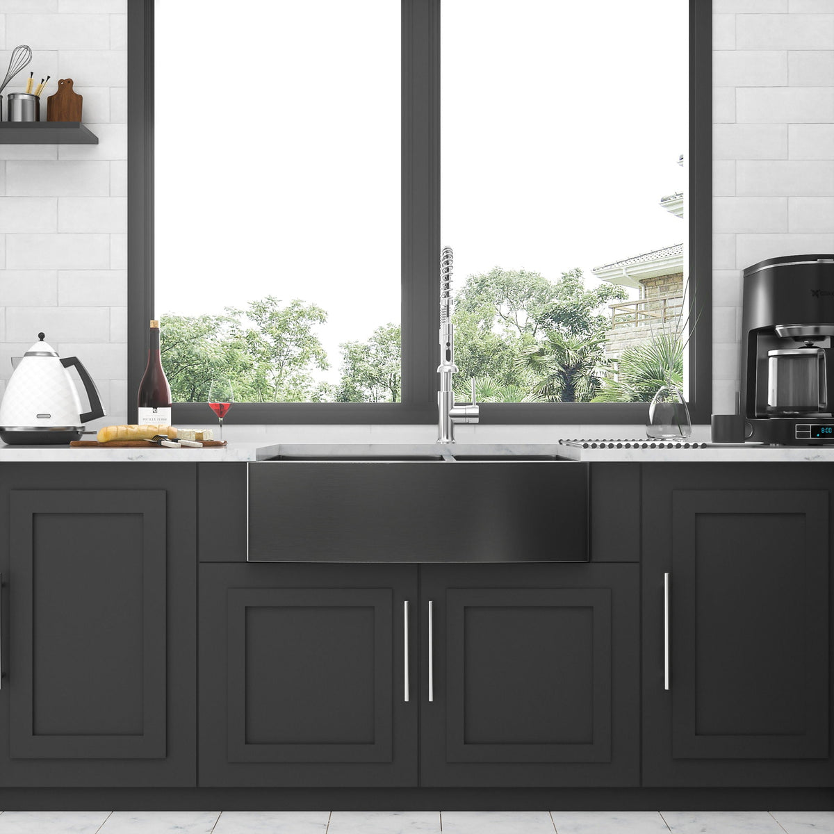 Double Bowl Farmhouse Sink, Stainless Steel Apron Front, photo 5 of 9