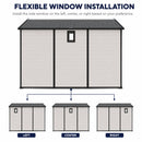 8x10 FT Plastic Outdoor Storage Shed