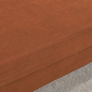 3 Piece Living Room Sofa Set, including 3-Seater Sofa, Loveseat and Sofa Chair, with Two Small Pillows, Corduroy Orange