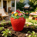 15'' Tall Strawberry Shaped Planter Pot
