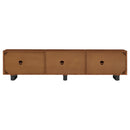 Harper - TV Stand Media Console With Curved Doors - Brown by HouseOfZazla