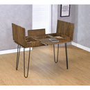 Writing Desk With 4 Hidden Storages - Brown by HouseOfZazla