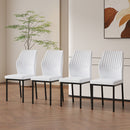 Ergonomic Simple Chair With Metal Leg
