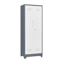 Lockers With Locking Doors, Adjustable Shelves, High Broom Tool Storage Cabinet by HouseOfZazla