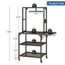Heavy Duty 3D Printer Stand With Filament Storage Rack - Black by Unique Piece Furniture