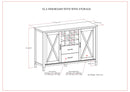 Ela - Sideboard With Wine Storage - Smoky Brown