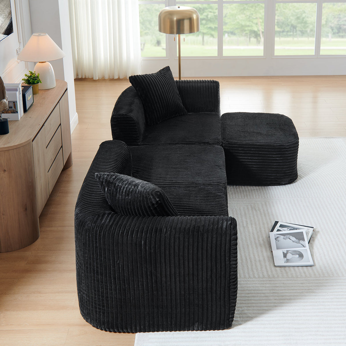 114" Cloud Sectional Couch with L-Shape Chaise, photo 8 of 10