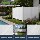 50" W x 49" H Outdoor Privacy Screen, Air Conditioner Fence, All-Weather Vinyl Privacy Fence Screens with Aluminum by HouseOfZazla