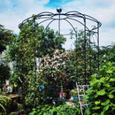 Metal Garden Arch Iron Garden Arbors Gazebo Dia High Birdcage Shape Pergola Pavilion For Wedding Ceremony by HouseOfZazla